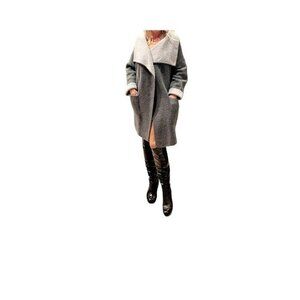 ZARA GREY WRAP JACKET SIZE S